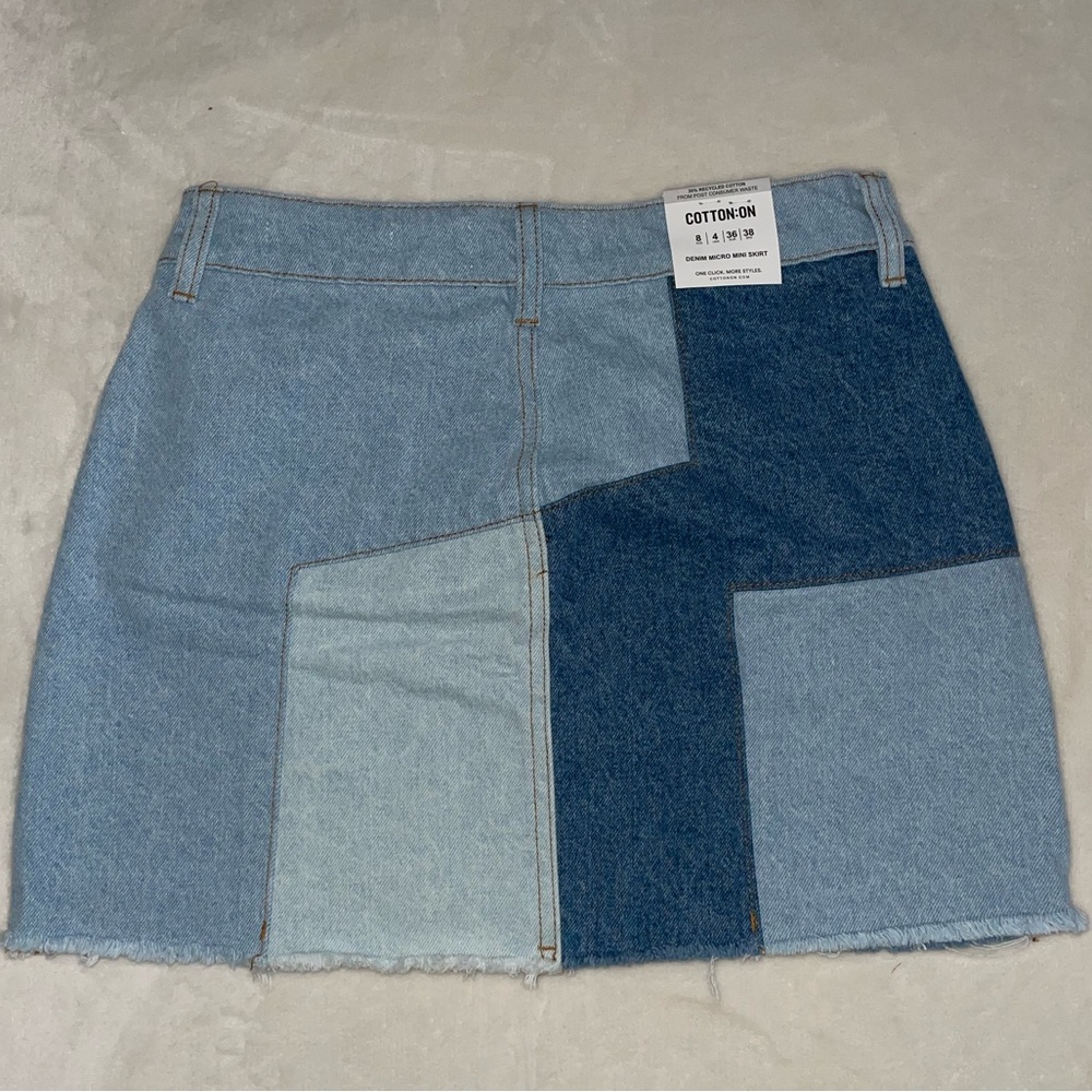 🦋NWT Cotton On-Denim Micro Mini Skirt 🦋 - Picture 6 of 6